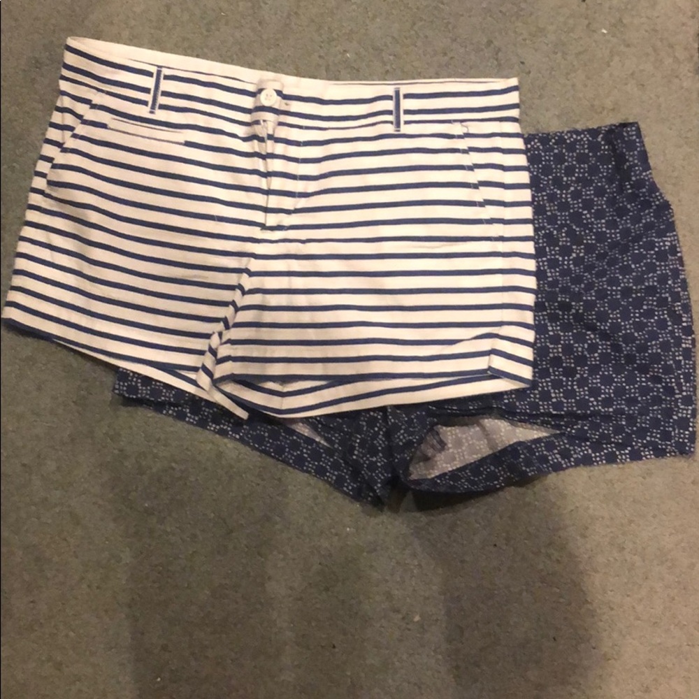 2 pairs of patterned shorts